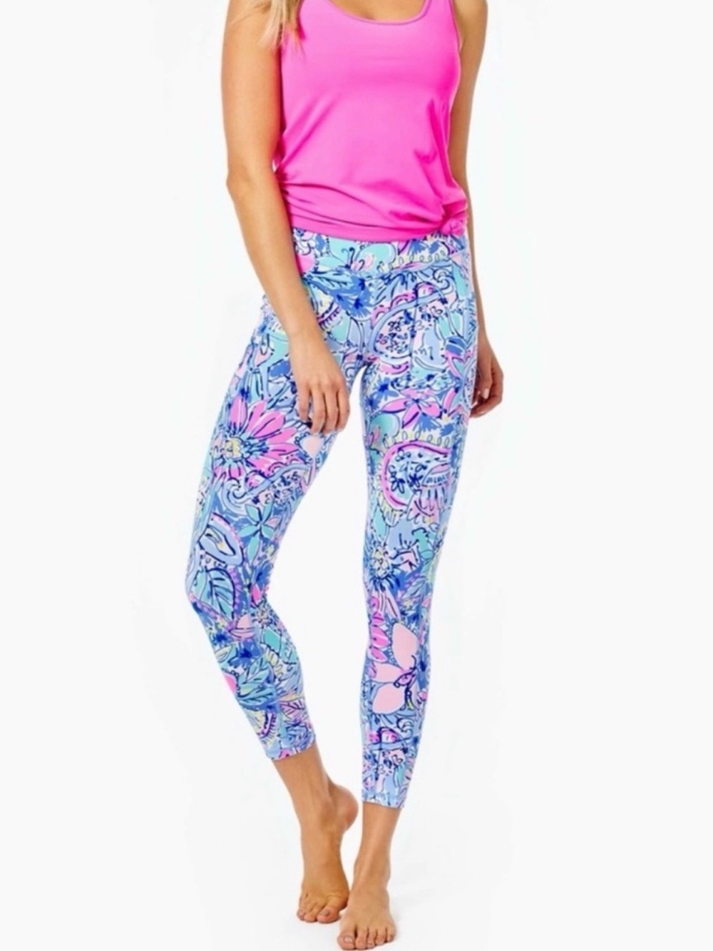 LILLY PULITZER Luxletic Weekender High Rise Leggings GOT YOUR BACK size medium